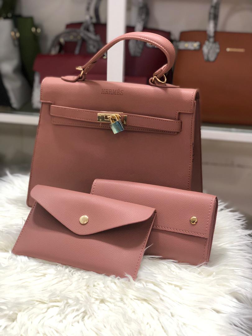 Ensemble Sac Hermès & 2 pochettes